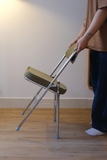 Ghế gập tựa đệm màu