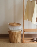 Giỏ mây tròn có nắp