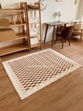 Thảm caro nâu