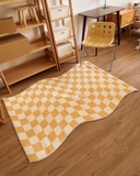 Thảm caro vàng - Lớn 140x200cm