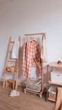 Rack gỗ treo quần áo 08