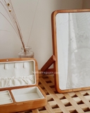 Gương gỗ để bàn 01