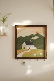 Tranh gỗ phong cảnh có móc treo 40x42cm