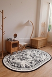 Thảm oval Bắc Âu 05