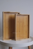 Khay tre có tay cầm - Size lớn