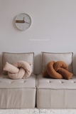Gối sofa hình học - Nâu nhạt hình túi