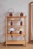 Đèn bàn 11 Wabi Sabi - viền tán đèn màu cà phê
