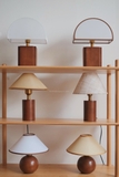 Đèn bàn 11 Wabi Sabi - viền tán đèn màu cà phê