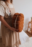 Gối bánh quy - nâu đậm