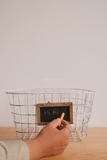 Giỏ sắt 04 có bảng tên