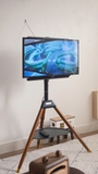 Kệ TV - 3 chân gỗ có khay 43-65 inch