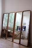 Gương toàn thân 01 gỗ sồi màu walnut (nâu đậm)