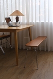 Bench gỗ 02 chân thép