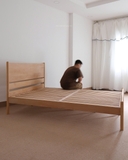 Giường gỗ sồi 01