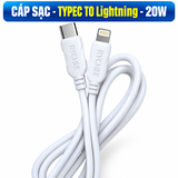 Cáp Sạc Nhanh USB-C To Lightning 20W – Dây Sạc iPhone Dài 1.2m Màu Trắng