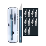 Dao Khắc Trổ Deli DL359201A SK5 Cán Nhôm 146MM