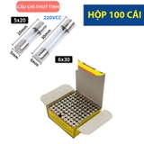 Hộp 100-Cầu Chì Ống Thuỷ Tinh-5x20-5A