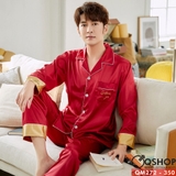 sale-tai-web-50-bo-pijama-nam-tay-dai-lua-satin-mem-mau-do-qm272