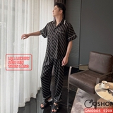 bo-do-ngu-pijama-cap-doi-lua-luxury-mem-min-sang-trong-tay-ngan-quan-dai-qm0005