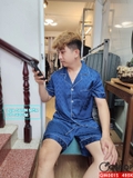 qm0015-bo-do-ngu-pijama-nam-lua-satin-mem-quan-ngan