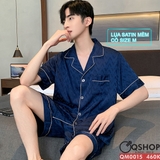 bo-do-ngu-pijama-nam-lua-satin-quan-ngan-mac-nha-mac-ngu-thoai-mai-qm0015