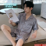 bo-do-ngu-pijama-nam-lua-satin-quan-ngan-mac-nha-mac-ngu-thoai-mai-qm0017