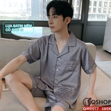bo-do-ngu-pijama-nam-lua-satin-quan-ngan-mac-nha-mac-ngu-thoai-mai-qm0017