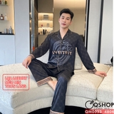 bo-do-ngu-pijama-cap-doi-lua-luxury-cao-cap-quan-dai-tay-dai-sang-trong-qm0023