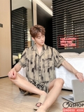 bo-do-ngu-pijama-nam-lua-luxury-mem-min-sang-trong-tay-ngan-quan-ngan-qm0050