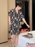 bo-do-ngu-pijama-nam-lua-luxury-mem-min-sang-trong-tay-ngan-quan-ngan-qm0063