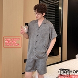 bo-do-ngu-pijama-nam-lua-luxury-mem-min-sang-trong-tay-ngan-quan-ngan-qm0064