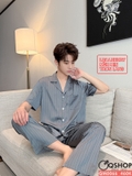 bo-do-ngu-pijama-nam-lua-luxury-mem-min-sang-trong-tay-ngan-quan-dai-qm0066