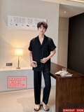 bo-do-ngu-pijama-nam-lua-luxury-mem-min-sang-trong-tay-ngan-quan-ngan-qm0069
