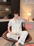bo-do-ngu-pijama-nam-lua-luxury-mem-min-sang-trong-tay-ngan-quan-ngan-qm0069