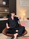 bo-do-ngu-pijama-nam-lua-luxury-mem-min-sang-trong-tay-ngan-quan-ngan-qm0069