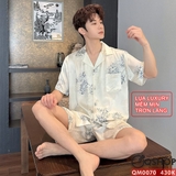 bo-do-ngu-pijama-cap-doi-lua-luxury-cao-cap-quan-ngan-tay-ngan-sang-trong-qm0070