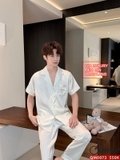 bo-do-ngu-pijama-cap-doi-lua-luxury-cao-cap-tay-ngan-quan-dai-sang-trong-qm0073