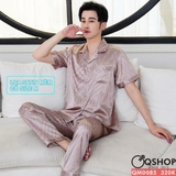 bo-do-ngu-pijama-nam-lua-satin-quan-dai-tay-ngan-mac-nha-mac-ngu-thoai-mai-qm008