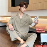 bo-do-ngu-pijama-nam-lua-luxury-mem-min-sang-trong-tay-ngan-quan-dai-qm0088