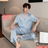 bo-do-ngu-pijama-nam-lua-luxury-mem-min-sang-trong-tay-ngan-quan-dai-qm0089