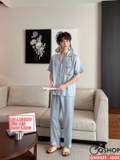 bo-do-ngu-pijama-nam-lua-luxury-mem-min-sang-trong-tay-ngan-quan-dai-qm0089