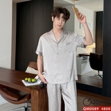 bo-do-ngu-pijama-nam-lua-luxury-mem-min-sang-trong-tay-ngan-quan-dai-qm0089