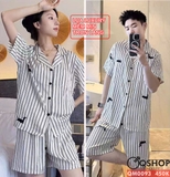 bo-do-ngu-pijama-cap-doi-lua-luxury-cao-cap-quan-ngan-tay-ngan-sang-trong-qm0093