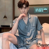 qm0097-bo-do-ngu-pijama-nam-lua-satin-mem-quan-ngan
