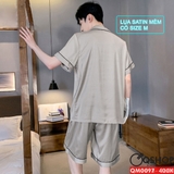 qm0097-bo-do-ngu-pijama-nam-lua-satin-mem-quan-ngan