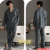 qm0124-form-nho-bo-do-ngu-pijama-nam-tay-dai-lua-mem