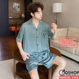 qm0130-bo-do-ngu-pijama-cap-doi-quan-ngan-lua-mem-min
