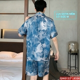 qm0133-bo-do-ngu-pijama-nam-quan-ngan-lua-satin-mem
