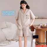 qm0163-bo-do-ngu-pijama-cap-doi-thun-cotton-quan-ngan-2-tui