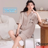 qm0163-bo-do-ngu-pijama-cap-doi-thun-cotton-quan-ngan-2-tui